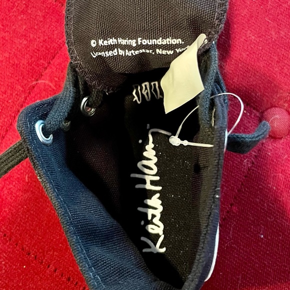 Keith Haring Sz 5.5 Black Hightop Converse (BRAND NEW)